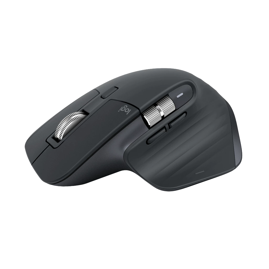 Logitech MX Master 3S ergonomic mouse with MagSpeed wheel and thumb rest
